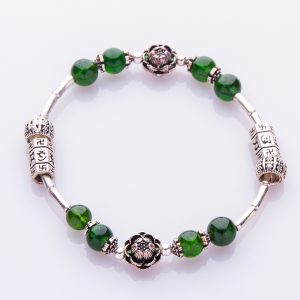 Vòng tay mix đá Diopside