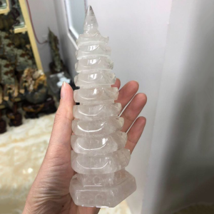 Tháp Văn Xương bằng đá thạch anh trắng 9 tầng