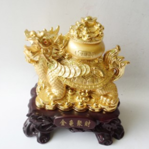 Long Quy Vàng Cõng Chậu Tụ Bảo