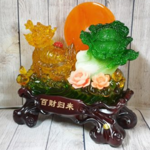 Thần long quy kéo cải xanh trăng cam